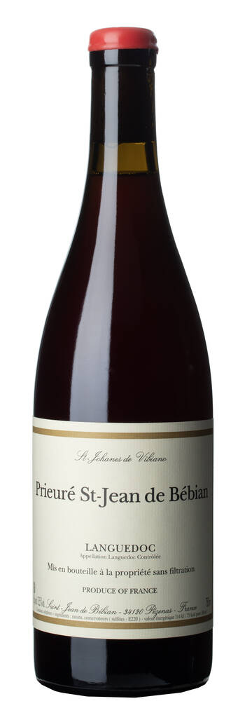 Prieuré Saint Jean de Bébian tinto | PRIEURÉ SAINT JEAN DE BÉBIAN | Pézenas, Languedoc-Pézenas